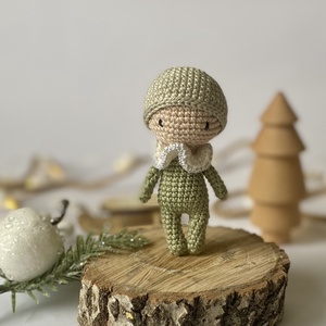 Zsálya  horgolt téli baba / handmade winter doll (rendelesre), Játék & Sport, Baba & babaház, Baba, Hímzés, Horgolás, MESKA