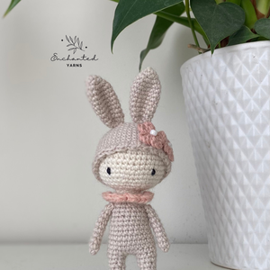 Hanna, a horgolt nyuszibaba - játék & sport - baba & babaház - baba - Meska.hu