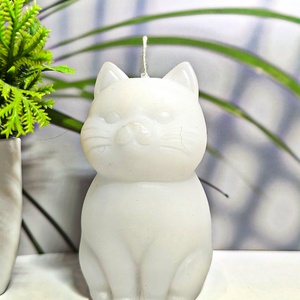 Cica gyertya - otthon & életmód - gyertya, illat, aroma - gyertya - Meska.hu