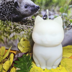 Cica gyertya - otthon & életmód - gyertya, illat, aroma - gyertya - Meska.hu