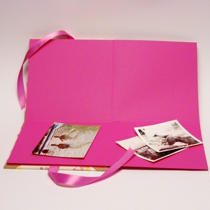 Fotóalbum babáknak, babaalbum, kislány album macikkal, papír és vászon borító, szalaggal - otthon & életmód - papír, írószer - album & fotóalbum - Meska.hu