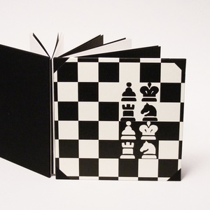Fotóalbum sakkozóknak, sakkos scrapbook, fekete és fehér fényképalbum - otthon & életmód - papír, írószer - album & fotóalbum - Meska.hu