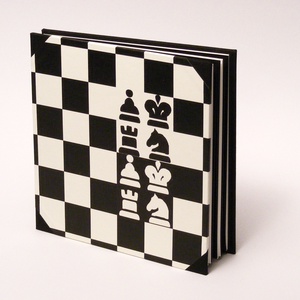 Fotóalbum sakkozóknak, sakkos scrapbook, fekete és fehér fényképalbum - otthon & életmód - papír, írószer - album & fotóalbum - Meska.hu