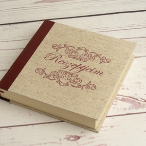 Múltidéző receptgyűjtő könyv, recepteskönyv, személyes, vintage stílusú ajándék. Névre szólóan is: egyedi címmel, névvel, Otthon & Életmód, Konyhafelszerelés, tálalás, Sütés, főzés, Receptfüzet, Könyvkötés, Papírművészet, MESKA