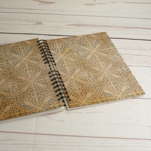 2 db antikmintás emlékkönyv, fotóalbum, spirálozott album, fényképalbum, scrapbook fehér lapokkal, fekete spirállal - otthon & életmód - papír, írószer - album & fotóalbum - Meska.hu