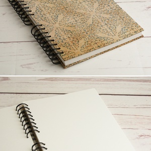 2 db antikmintás emlékkönyv, fotóalbum, spirálozott album, fényképalbum, scrapbook fehér lapokkal, fekete spirállal - otthon & életmód - papír, írószer - album & fotóalbum - Meska.hu