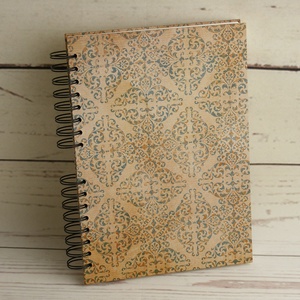 2 db antikmintás emlékkönyv, fotóalbum, spirálozott album, fényképalbum, scrapbook fehér lapokkal, fekete spirállal - otthon & életmód - papír, írószer - album & fotóalbum - Meska.hu