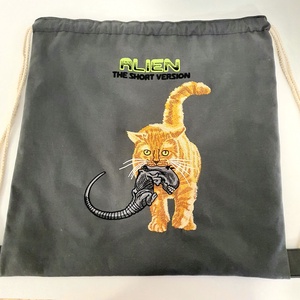 Alien gymbag, tornazsák  - táska & tok - hátizsák - tornazsák, gymbag - Meska.hu