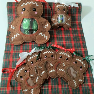 Karácsonyi Mézike, Karácsony, Karácsonyi ajándékozás, Karácsonyi ajándékcsomagolás, Hímzés, Varrás, MESKA