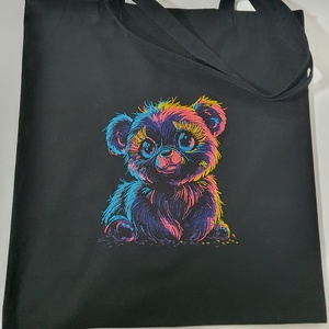 Macis hímzett vászontáska  - Meska.hu