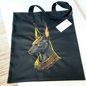 Neon sorozat-Anubis hímzett vászontáska  - Meska.hu