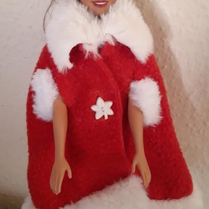 Mikulás stílusú ruha Barbie és Ken típusú babáknak - játék & sport - baba & babaház - babaruha, babakellék - Meska.hu