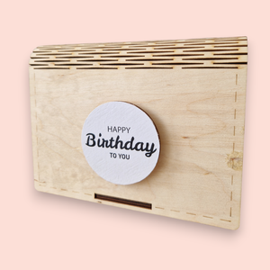 Születésnapi ajándék doboz, egyedi névvel és üzenettel - esküvő - emlék & ajándék - nászajándék - esküvői pénzátadó doboz - Meska.hu