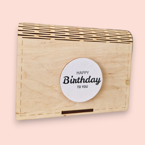 Születésnapi ajándék doboz, egyedi névvel és üzenettel - esküvő - emlék & ajándék - nászajándék - esküvői pénzátadó doboz - Meska.hu