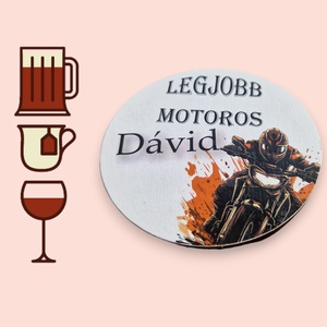 Egyedi poháralátét, legjobb motoros - otthon & életmód - konyhafelszerelés, tálalás - tálalás - tányér- és poháralátét - Meska.hu