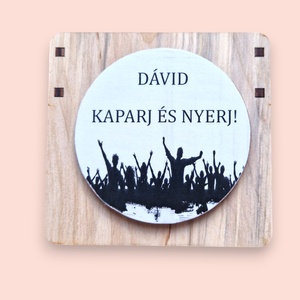 Kaparós koncertjegy - karácsony - karácsonyi ajándékozás - karácsonyi képeslap, üdvözlőlap, ajándékkísérő - Meska.hu