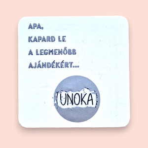 Kaparós bababejelentő - Apa - otthon & életmód - papír, írószer - ajándékozás kellékei - ajándék sorsjegy - Meska.hu