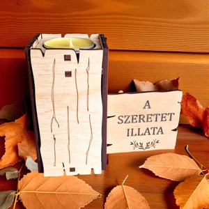 Gyertyatartó, Otthon & Életmód, Gyertya, illat, aroma, Mécses és mécsestartó, Gravírozás, pirográfia, MESKA