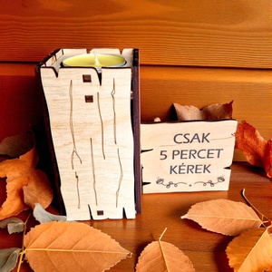 Gyertyatartó, Otthon & Életmód, Gyertya, illat, aroma, Mécses és mécsestartó, Gravírozás, pirográfia, MESKA