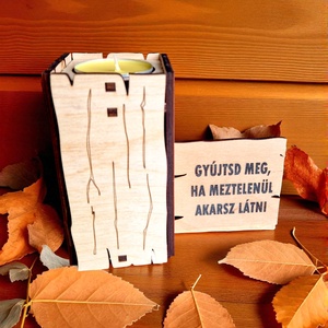 Gyertyatartó, Otthon & Életmód, Gyertya, illat, aroma, Mécses és mécsestartó, Gravírozás, pirográfia, MESKA