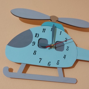 Helikopter falióra - otthon & életmód - dekoráció - fali és függő dekoráció - falióra & óra - Meska.hu