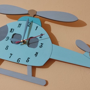 Helikopter falióra - otthon & életmód - dekoráció - fali és függő dekoráció - falióra & óra - Meska.hu
