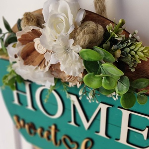 Home sweethome ajtó kopogtató  - otthon & életmód - dekoráció - ajtó- és ablak dekoráció - ajtódísz & kopogtató - Meska.hu