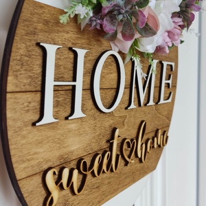 Romantikus Home sweet  home ajtó kopogtató  - otthon & életmód - dekoráció - ajtó- és ablak dekoráció - ajtódísz & kopogtató - Meska.hu