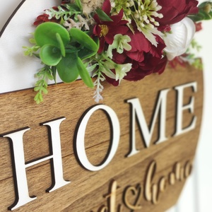 Bordó HOME sweethome - otthon & életmód - dekoráció - ajtó- és ablak dekoráció - ajtódísz & kopogtató - Meska.hu