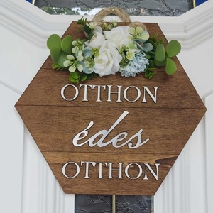 Elegáns menta ajtókopogtató , Otthon & Életmód, Dekoráció, Ajtó- és ablak dekoráció, Ajtódísz & Kopogtató, Fémmegmunkálás, Festett tárgyak, MESKA