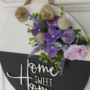 Lila ajtó kopogtató  - otthon & életmód - dekoráció - ajtó- és ablak dekoráció - ajtódísz & kopogtató - Meska.hu