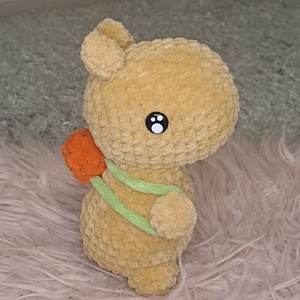 Horgolt capybara gyümölcstáskával - játék & sport - plüssállat & játékfigura - nyuszi - Meska.hu