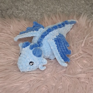 Horgolt sárkány - játék & sport - plüssállat & játékfigura - nyuszi - Meska.hu