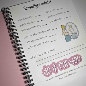 Edzésnapló - otthon & életmód - papír, írószer - jegyzetfüzet & napló - Meska.hu