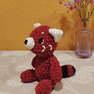 Horgolt vörös panda, Játék & Sport, Plüssállat & Játékfigura, Más figura, Horgolás, MESKA