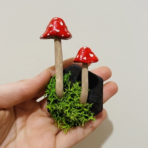 Mesegomba hűtőmágnes - Meska.hu