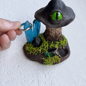Fantasy gomba gyűrűtartó � kézzel készült dekor - Meska.hu