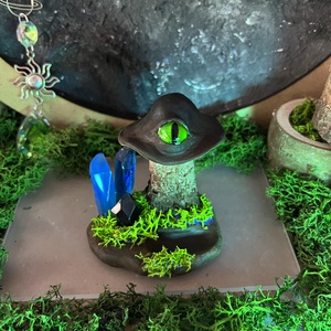 Fantasy gomba gyűrűtartó � kézzel készült dekor - otthon & életmód - dekoráció - asztal és polc dekoráció - dekorációs tál, tartó - Meska.hu