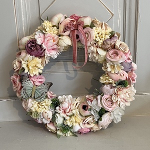 Tavaszi csupavirág kopogtató - Meska.hu