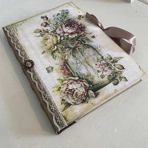 Szépséges vintage hangulatú füzet. - otthon & életmód - papír, írószer - jegyzetfüzet & napló - Meska.hu