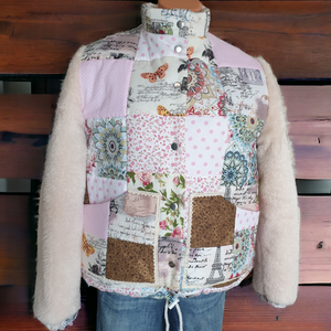 Egyedi női átmeneti kabát , Ruha & Divat, Női ruha, Kabát, Patchwork, foltvarrás, Varrás, MESKA
