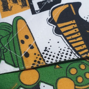 Vagány fiús textil szendvics csomagoló, újraszalvéta - táska & tok - uzsonna- & ebéd tartó - szendvics csomagoló - Meska.hu
