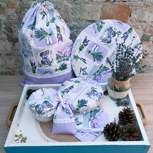 Provence-i Levendulás Öko Konyhai Szett� Díszdobozban, Ajándékozásra Készen! - otthon & életmód - konyhafelszerelés, tálalás - konyhai textil - edényfogó & edényfedő - Meska.hu