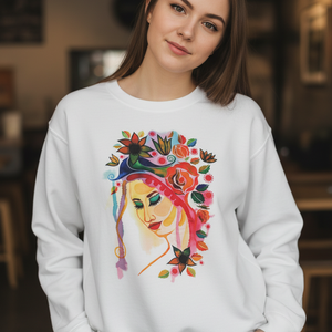 Női pulóver egyedi mintával S méret - Meska.hu