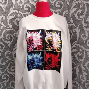 Női pulóver egyedi mintával XL méret - ruha & divat - női ruha - pulóver - Meska.hu