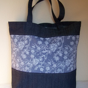 Bevásárló szatyor farmer és  Loneta  anyagból -  - Meska.hu