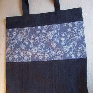 Bevásárló szatyor farmer és  Loneta  anyagból -  - Meska.hu