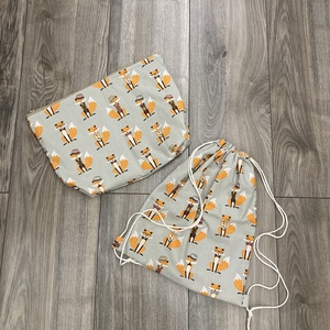 Rókás utazószett /ovis szett  - játék & sport - ovis felszerelés - ovis szett - Meska.hu