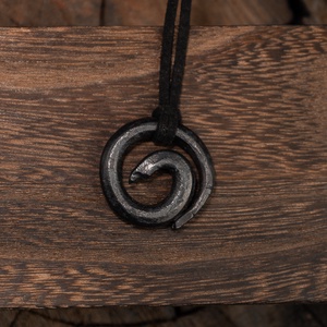 Kovácsolt Spirál medál, Ékszer, Nyaklánc, Medál, Kovácsoltvas, MESKA