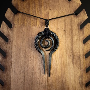 Kovácsolt Acél Lélek Talizmán, Ékszer, Nyaklánc, Medál, Kovácsoltvas, MESKA